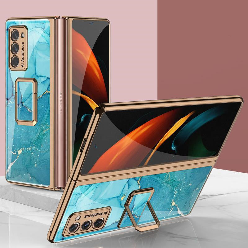 Folding Vertical Clock Phone Case Full Inclusive Personality Male - Small Enterprise