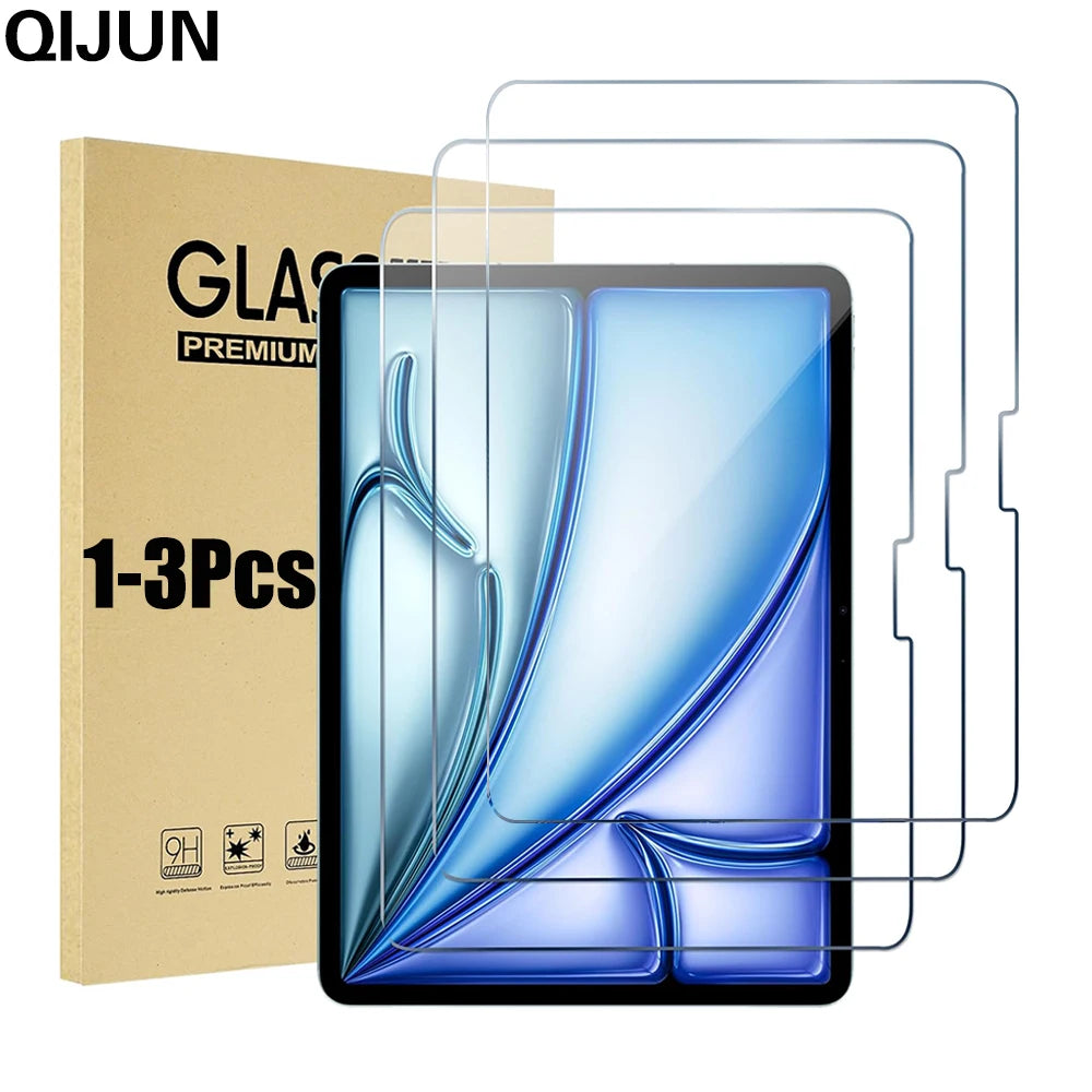 Glass for Ipad Pro 11 13 2024 M4 Glass Screen Protector for Ipad Air 13 2024 Air 6 11 2024 M2 Tempered Glass HD Film