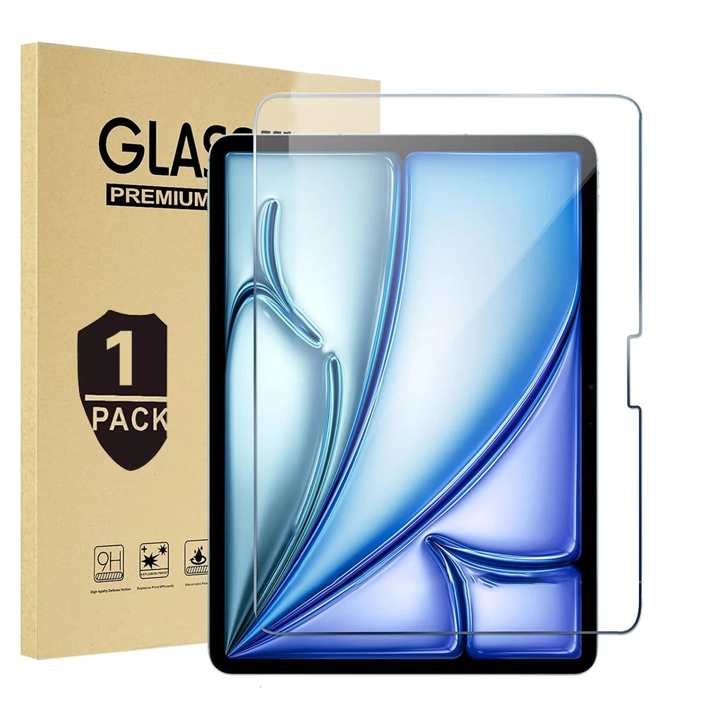 Glass for Ipad Pro 11 13 2024 M4 Glass Screen Protector for Ipad Air 13 2024 Air 6 11 2024 M2 Tempered Glass HD Film