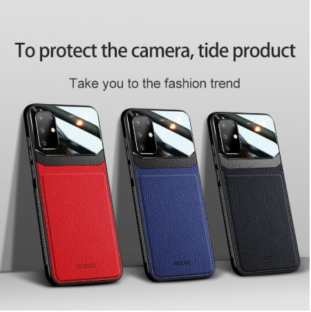 For Sam Sung S20 Case Leather Glass Shockproof Cover - Small Enterprise