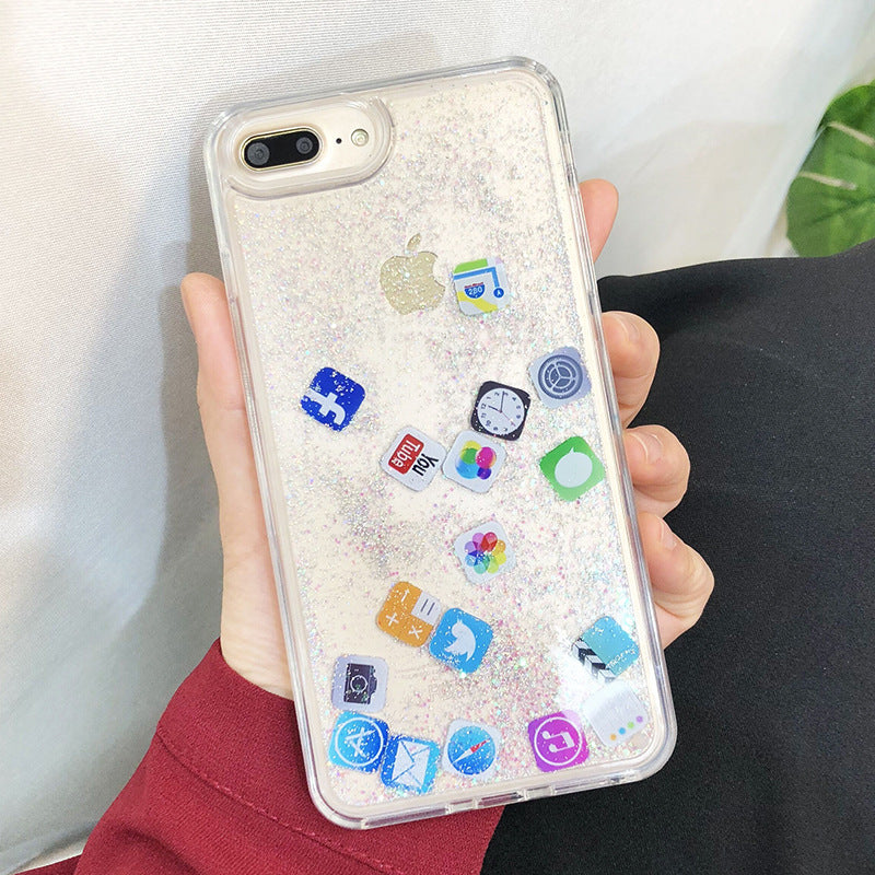 Compatible with Apple , Snowflakes Sands Mobile Shell Christmas - Small Enterprise
