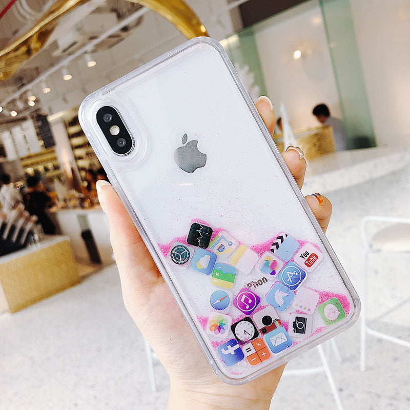 Compatible with Apple , Snowflakes Sands Mobile Shell Christmas - Small Enterprise