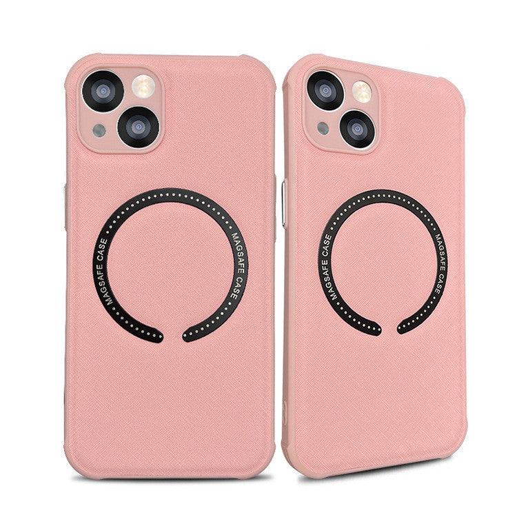 Leather Phone Case Iphone14 Mag Safe Magnetic Cross - Small Enterprise