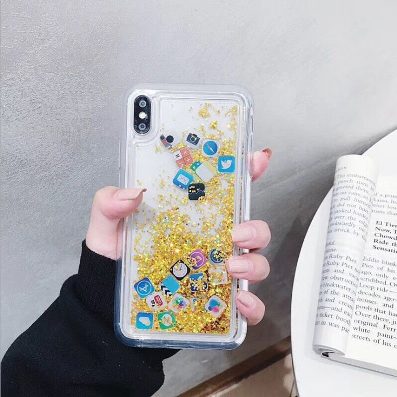 Compatible with Apple , Snowflakes Sands Mobile Shell Christmas - Small Enterprise