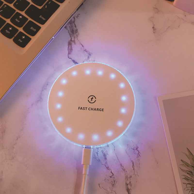 Round Wireless Charger for Mobile Phones