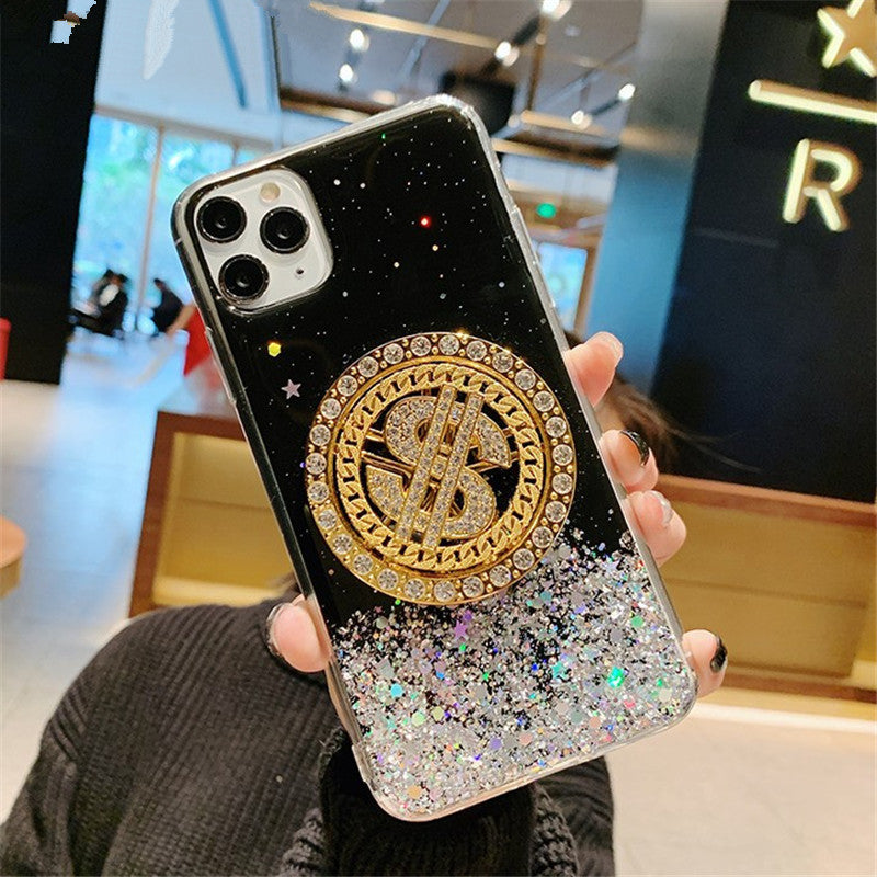 3D Diamond Dollar Turnplate Phone Case Luxury Designer - Small Enterprise
