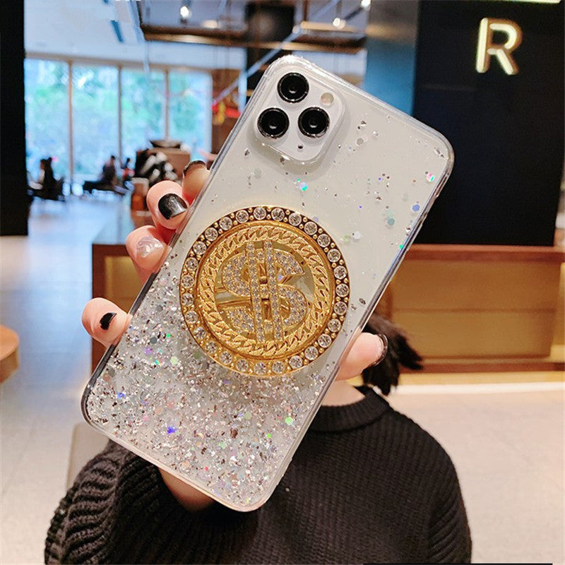 3D Diamond Dollar Turnplate Phone Case Luxury Designer - Small Enterprise