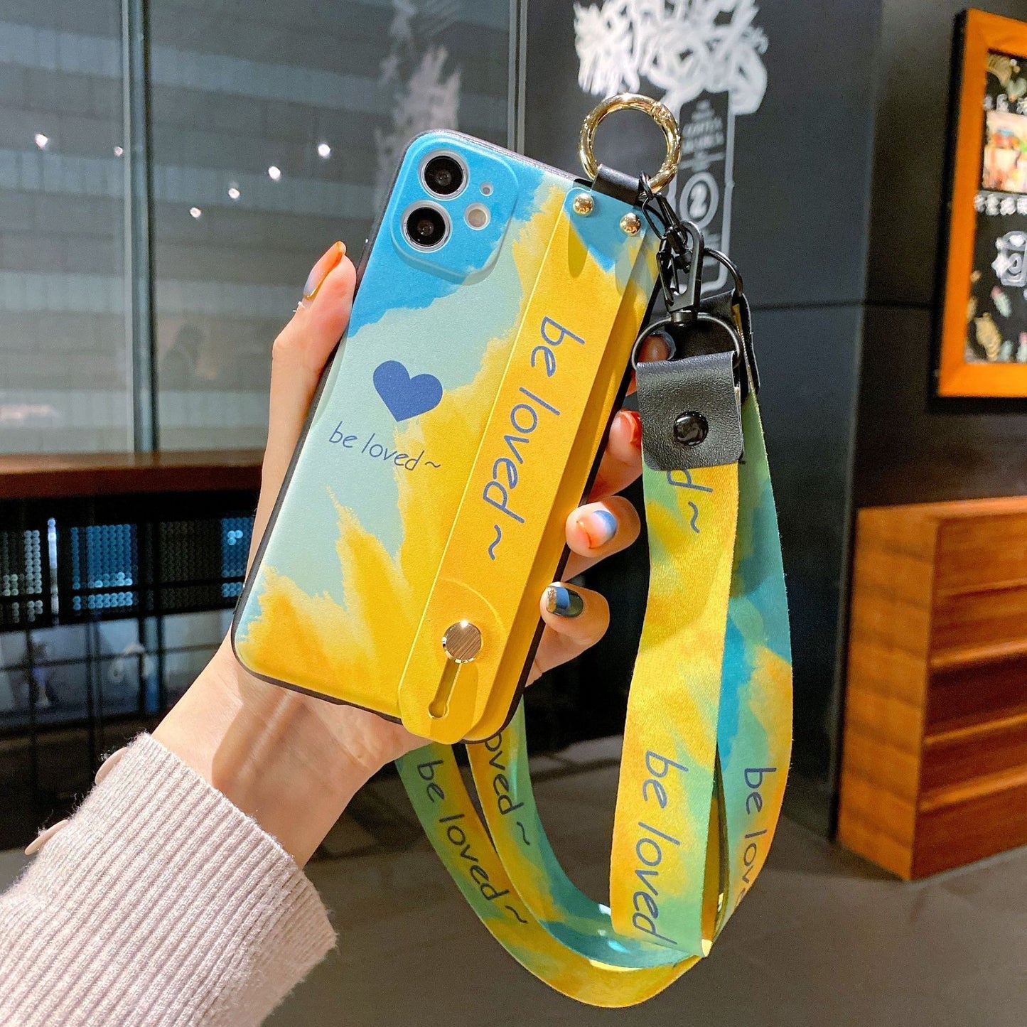 Wristband Phone Case Watercolor Phone Case - Small Enterprise
