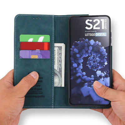Leather Wallet Case Flip Cover - Small Enterprise