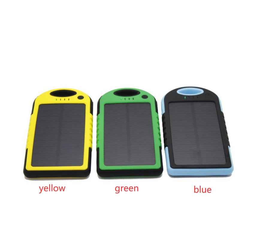 Solar Power Bank Dual USB Charger
