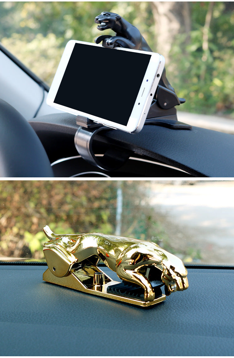Car Leopard Form Dashboard Phone Holder - Smallenterprised