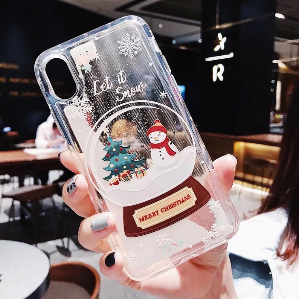 Compatible with Apple , Snowflakes Sands Mobile Shell Christmas - Small Enterprise