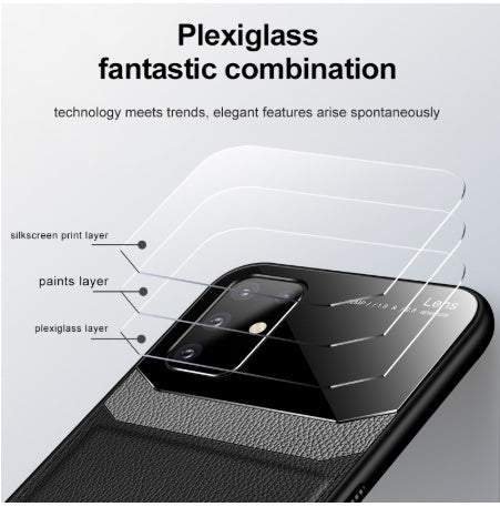 For Sam Sung S20 Case Leather Glass Shockproof Cover - Small Enterprise