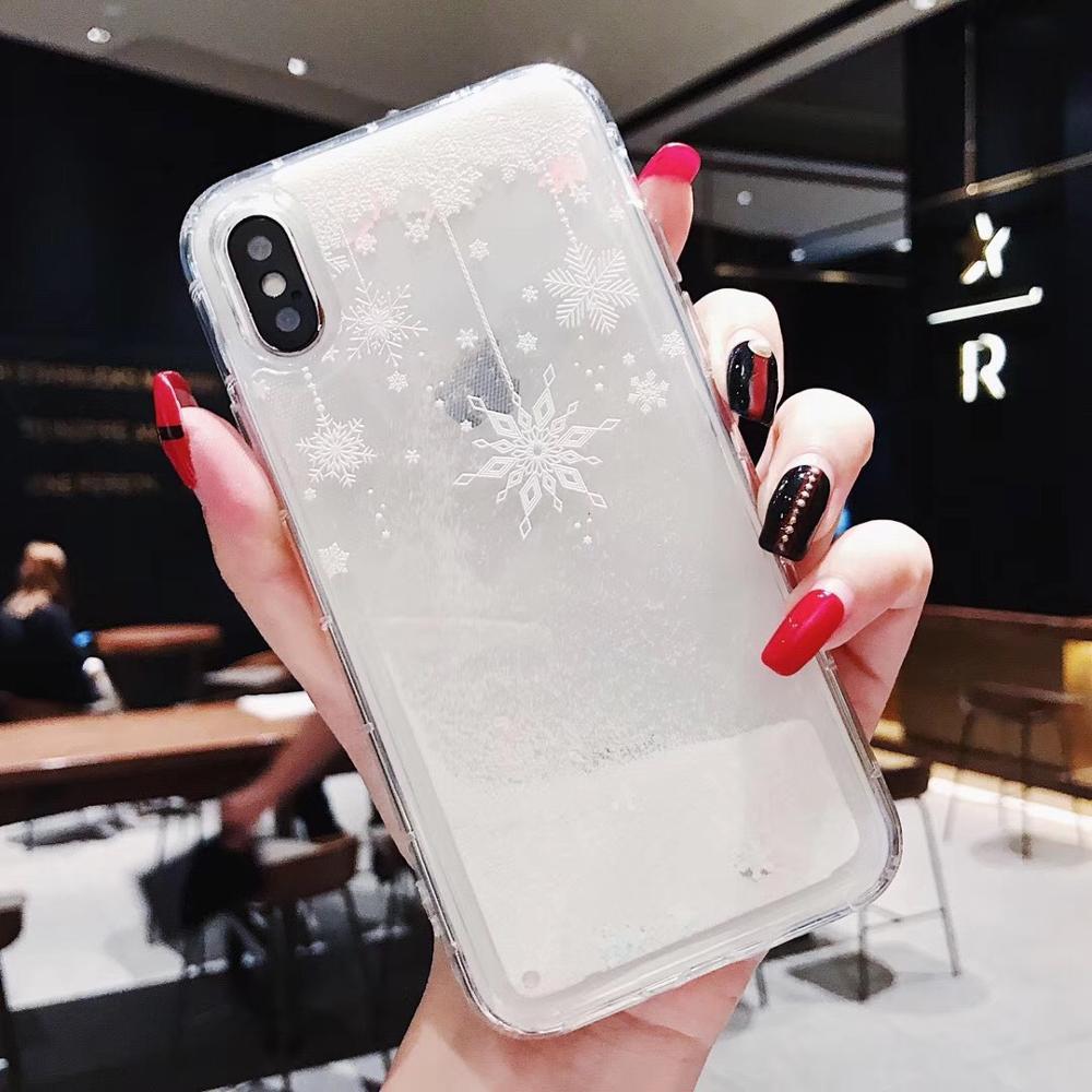 Compatible with Apple , Snowflakes Sands Mobile Shell Christmas - Small Enterprise
