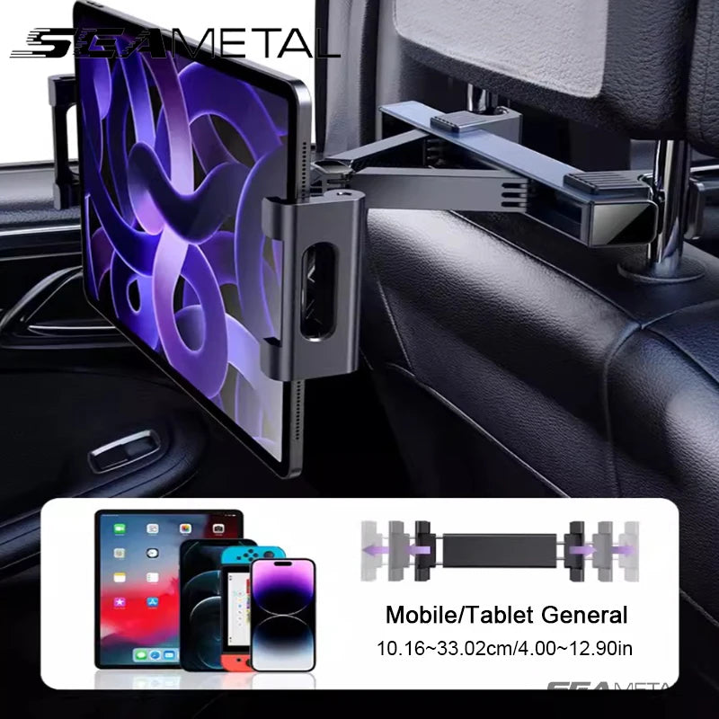 Car Mounts Holder Interior Seat Back Ipad Holder Phone Support for 4-12.9Inch Car Bracket Auto Cellphone Stand Accessor