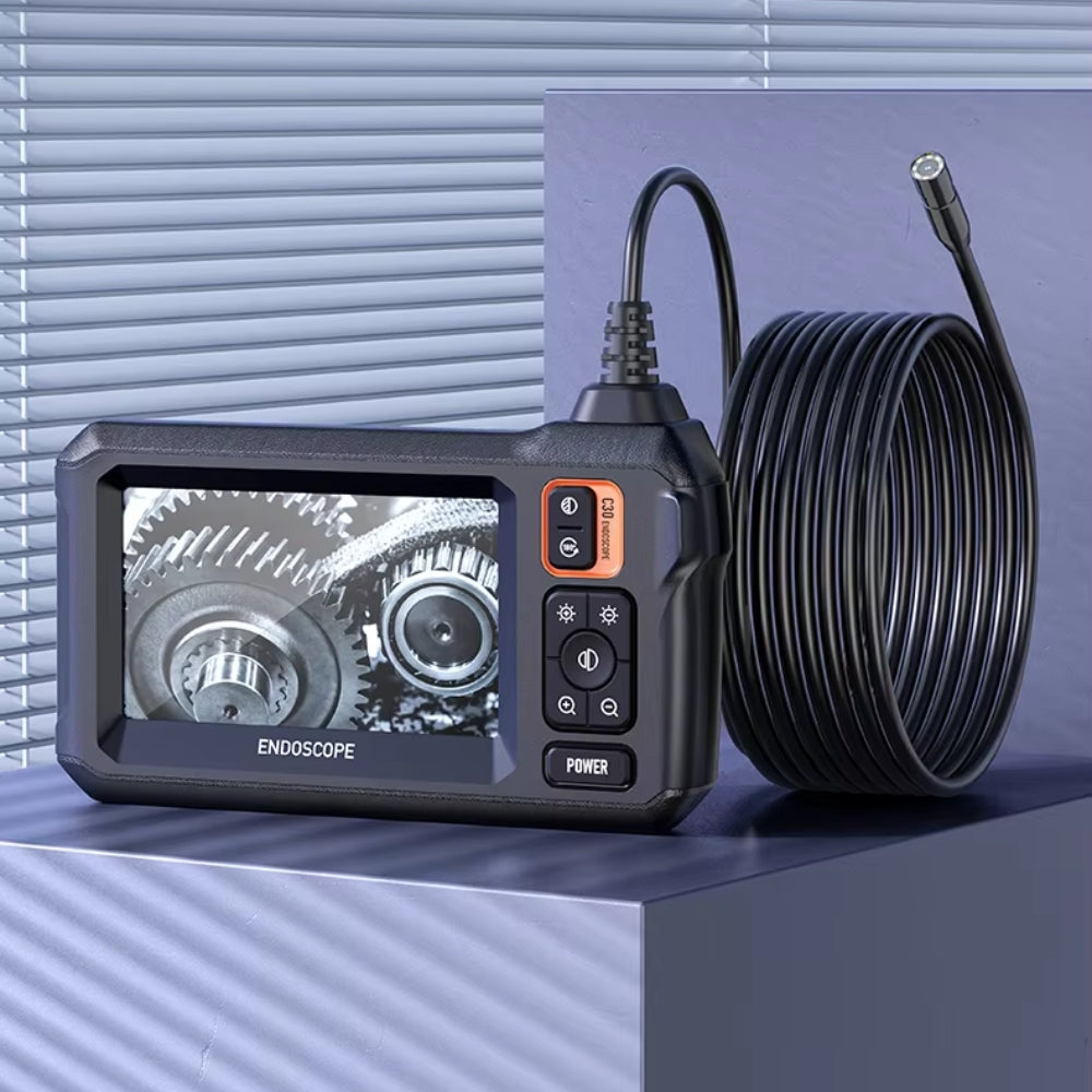 Industrial Endoscope Camera with HD Screen and Waterproof Inspection Probe - Small Enterprise