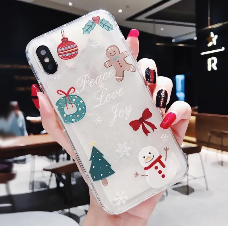 Compatible with Apple , Snowflakes Sands Mobile Shell Christmas - Small Enterprise