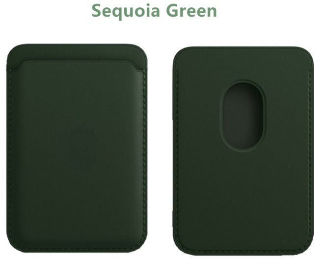 Magnetic Leather Card Holder Holder