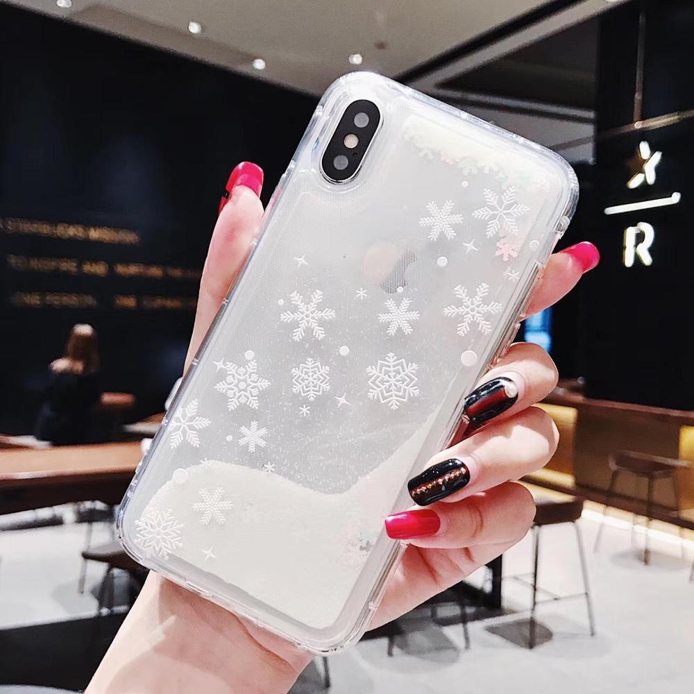 Compatible with Apple , Snowflakes Sands Mobile Shell Christmas - Small Enterprise