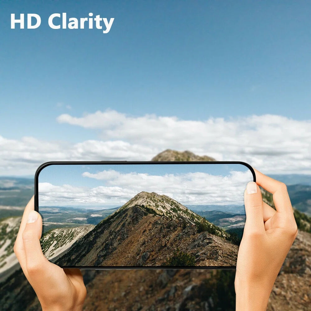 Iphone 13 Screen Protector Tempered Glass (2-Pack) + Camera Lens Protector (2-Pack),9H Black