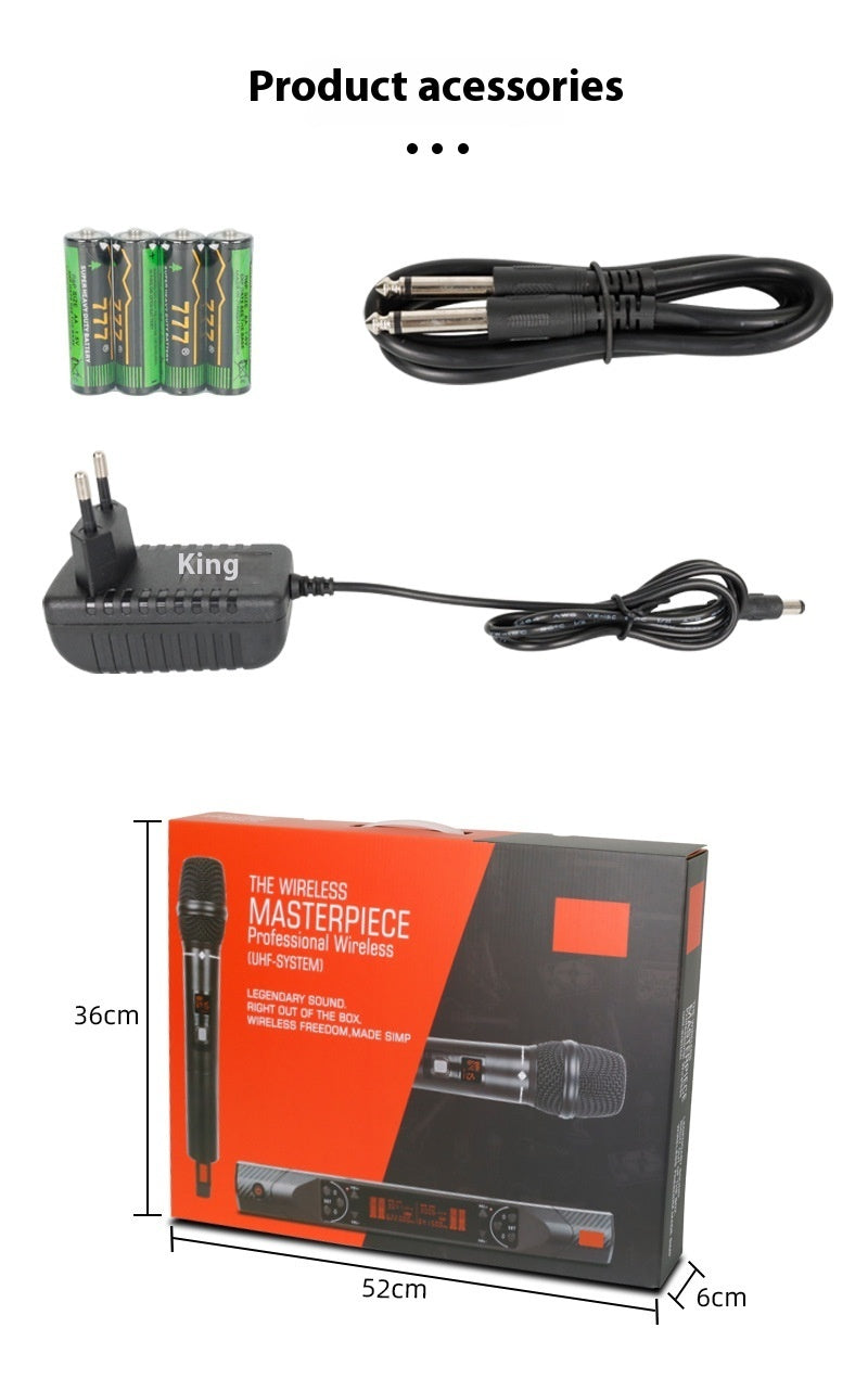 Wireless Microphone One-to-two FM Stage Performance Microphone