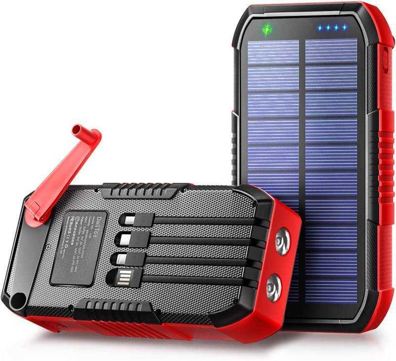 New Solar Portable Power Source Large Capacity Hand Solar Charging Unit Outdoor Emergency Charger