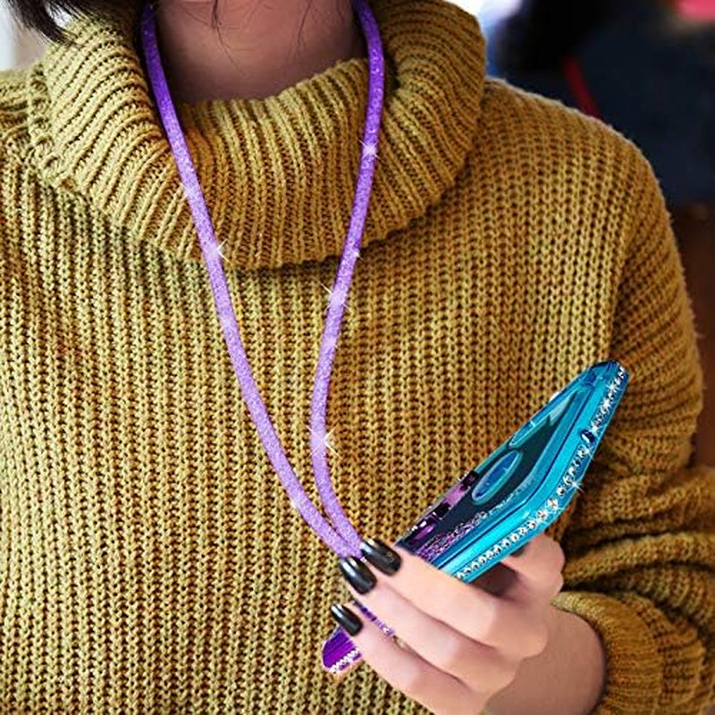 for Moto G Fast Case, Moving Liquid Holographic Sparkle Glitter Case with Kickstand, Bling Diamond Ring Stand Protective Girls Women Case for Motorola Moto G Fast 2020 -Purple