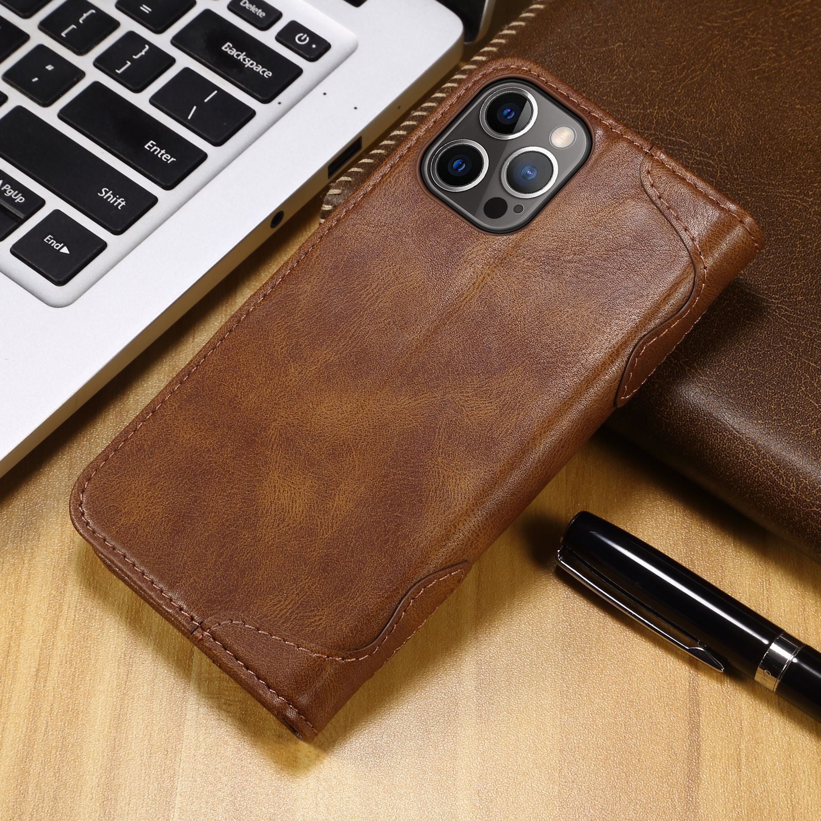 Phone Case Flip Leather Wallet Bag - Small Enterprise