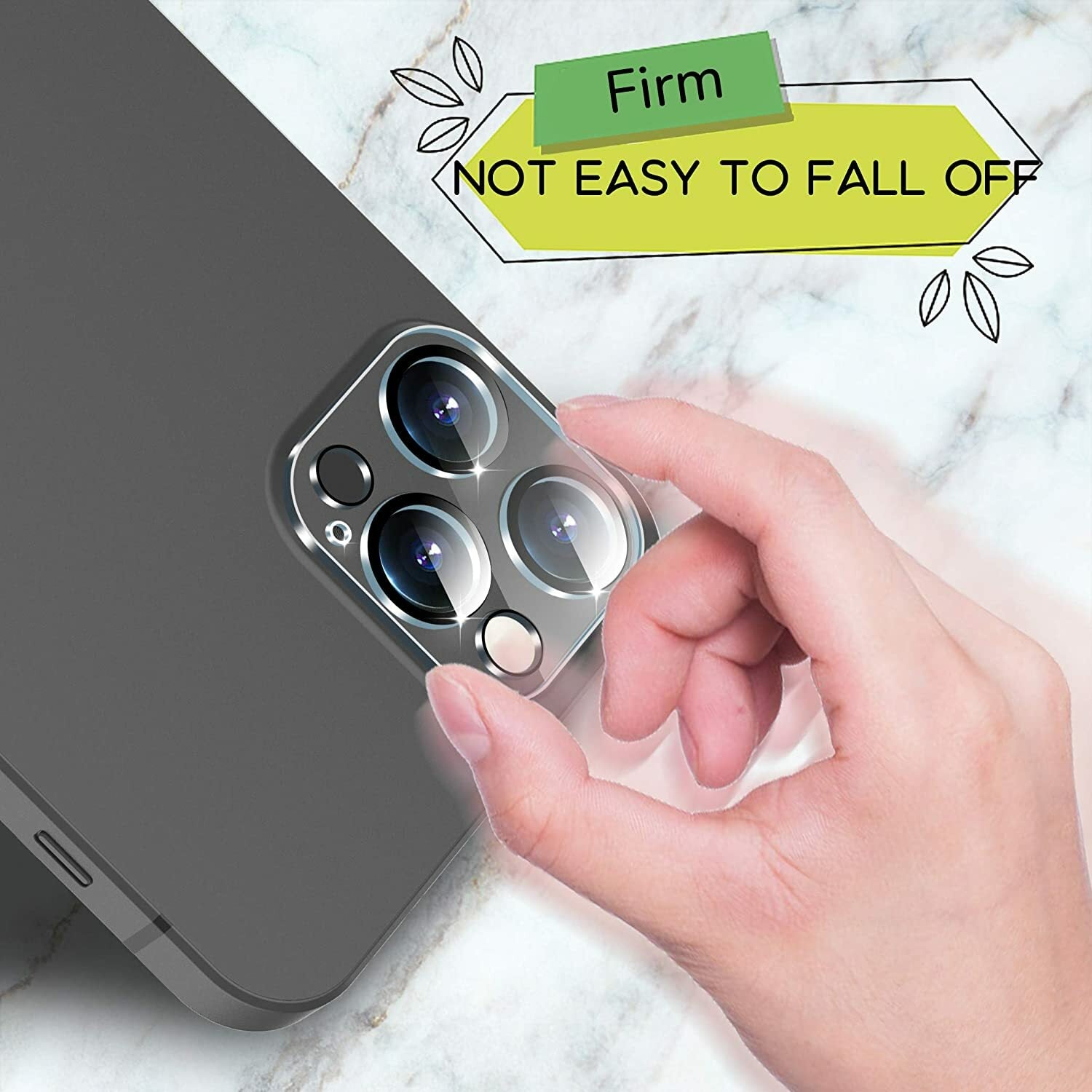 3X for Iphone 16 15 14 13 12 11 Pro Max Tempered Glass Camera Lens Protector