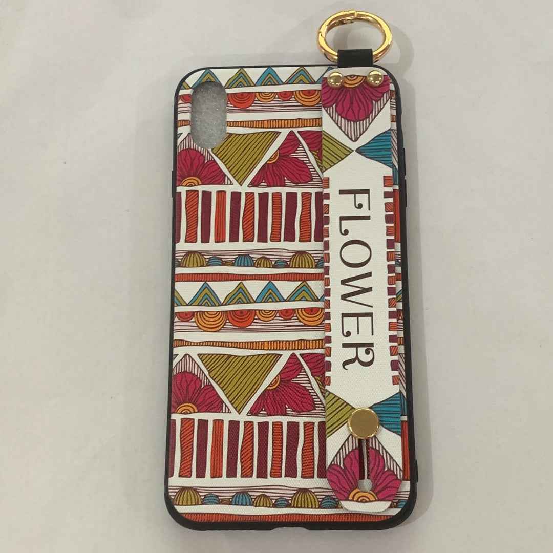 Rose Floral Wrist Strap Case for iPhone