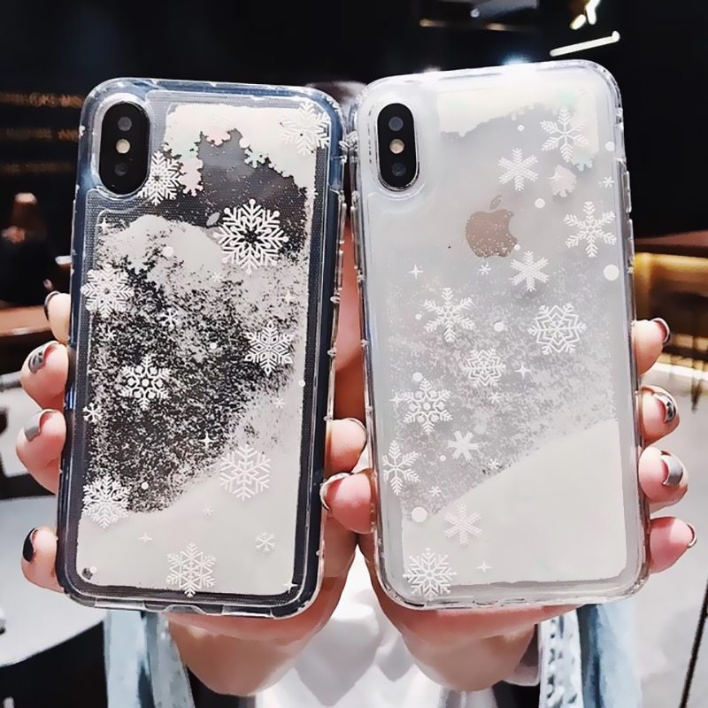Compatible with Apple , Snowflakes Sands Mobile Shell Christmas - Small Enterprise