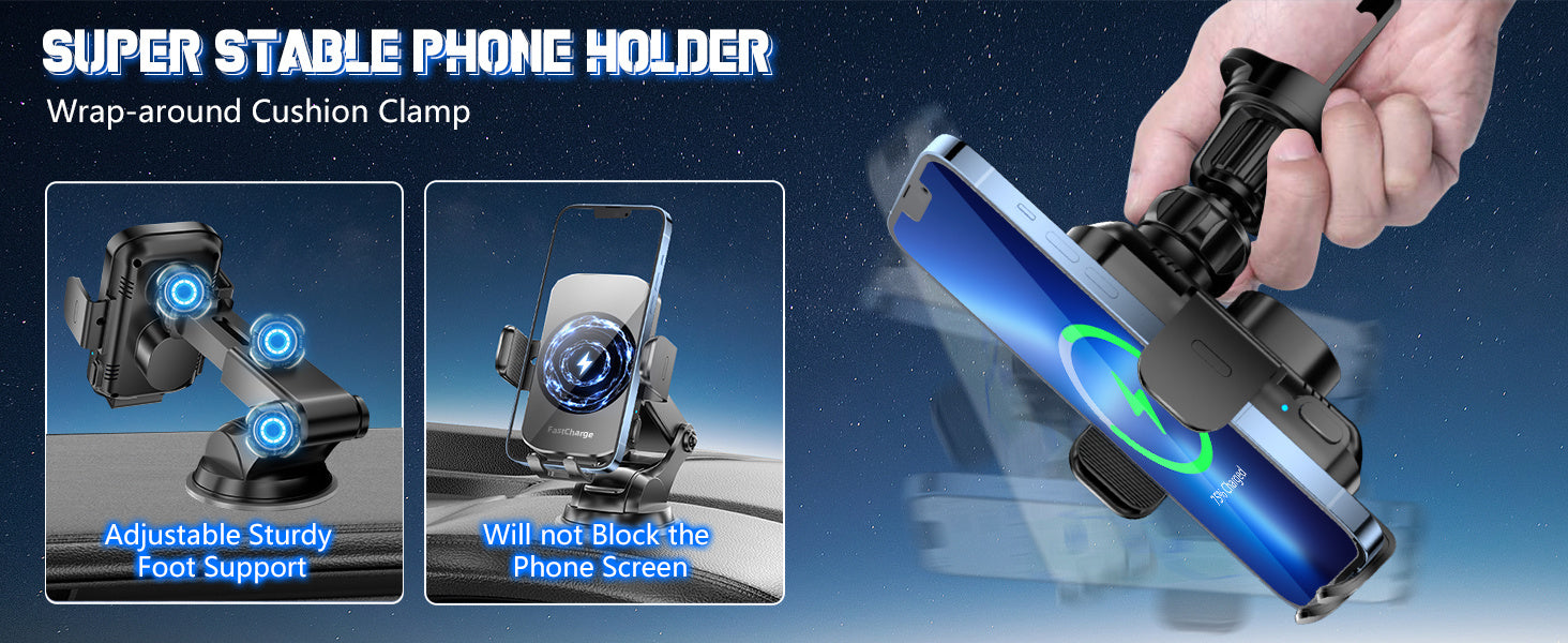 Wireless Car Charger 15W - Smallenterprised