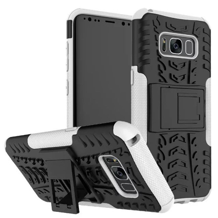 Samsung S8 plus Galaxy S8 mobile phone shell bracket colorful pattern in tire pattern inclusive fall proof sleeve - Small Enterprise