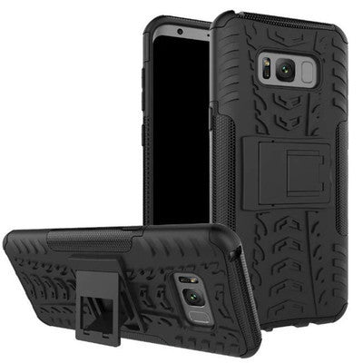 Samsung S8 plus Galaxy S8 mobile phone shell bracket colorful pattern in tire pattern inclusive fall proof sleeve - Small Enterprise