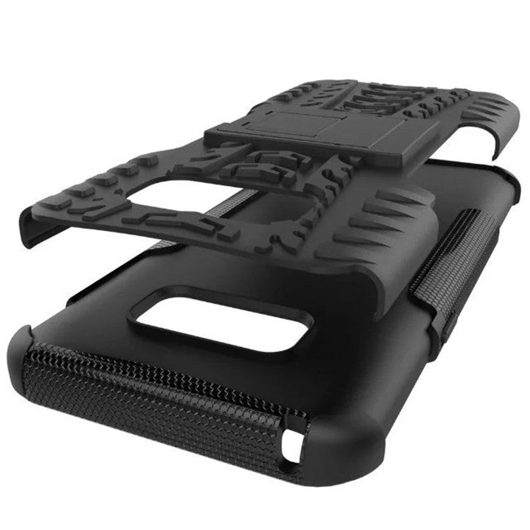 Samsung S8 plus Galaxy S8 mobile phone shell bracket colorful pattern in tire pattern inclusive fall proof sleeve - Small Enterprise