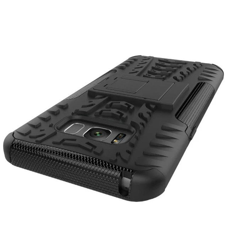 Samsung S8 plus Galaxy S8 mobile phone shell bracket colorful pattern in tire pattern inclusive fall proof sleeve - Small Enterprise