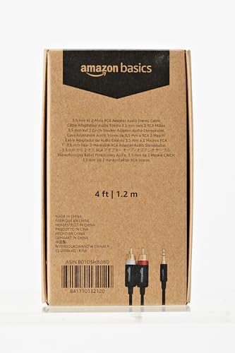 AmaLink 3.5mm to RCA Gold Audio Cable - 4ft