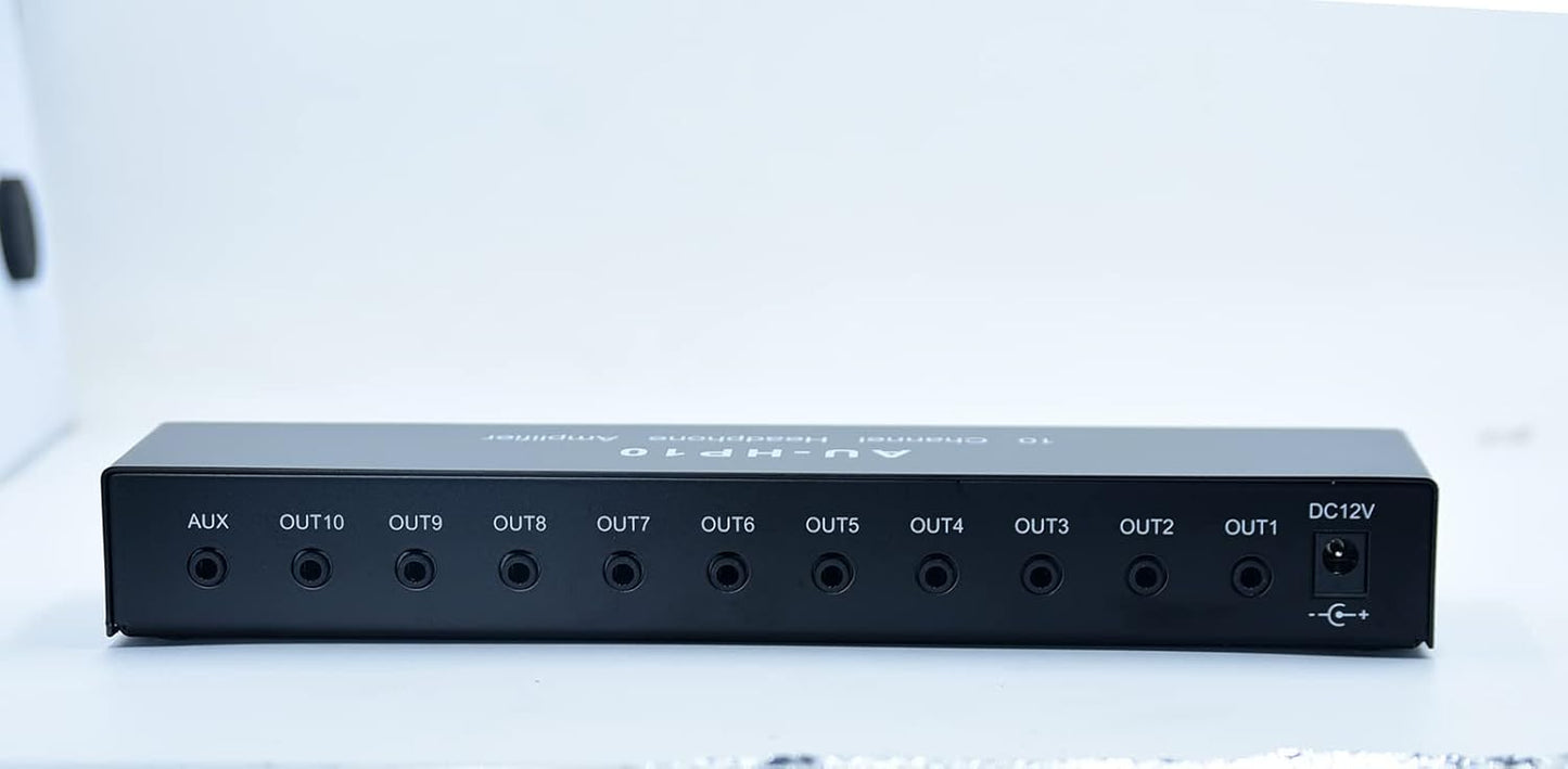 SoundHub Pro: 10-Channel Headphone Amplifier