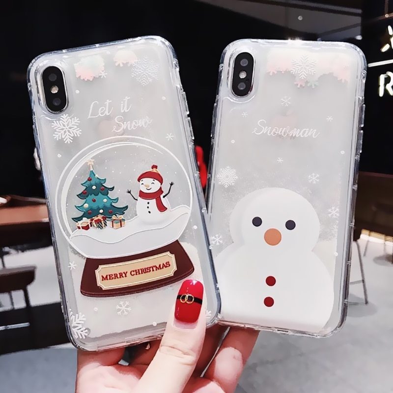 Compatible with Apple , Snowflakes Sands Mobile Shell Christmas - Small Enterprise