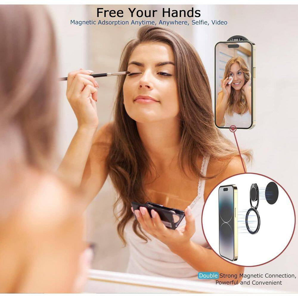 Magnetic Phone Ring Holder with Magsafe Double Adjustable Gym Ring Grip Removable for Iphone Ipad Smartphones Colorful