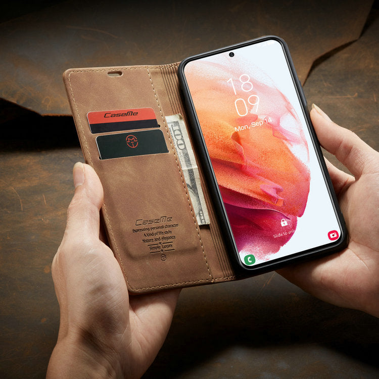 Flip Leather Case Anti-drop Magnetic Phone Case - Small Enterprise