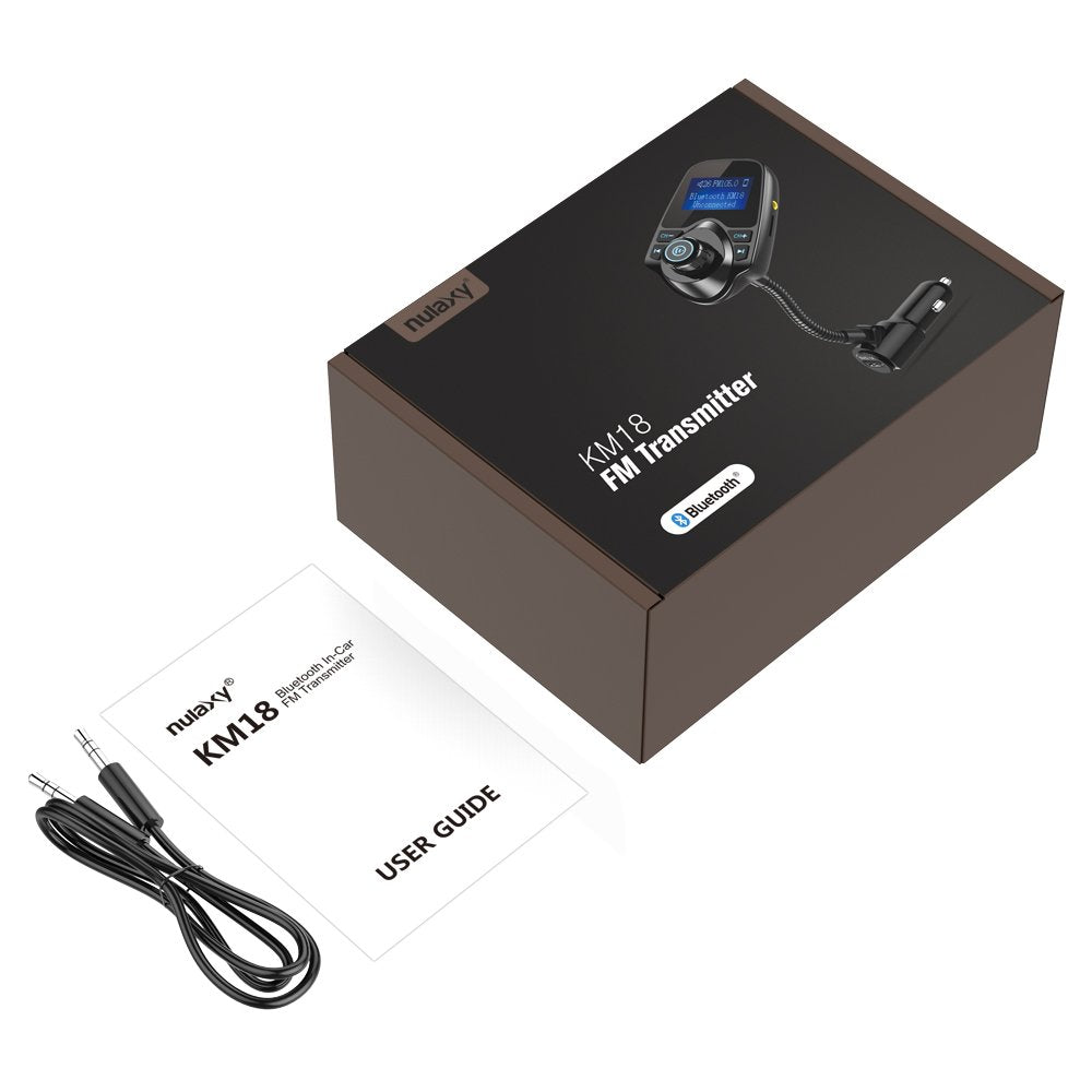 Nulaxy FlexiConnect: 2024 Bluetooth FM Car Adapter