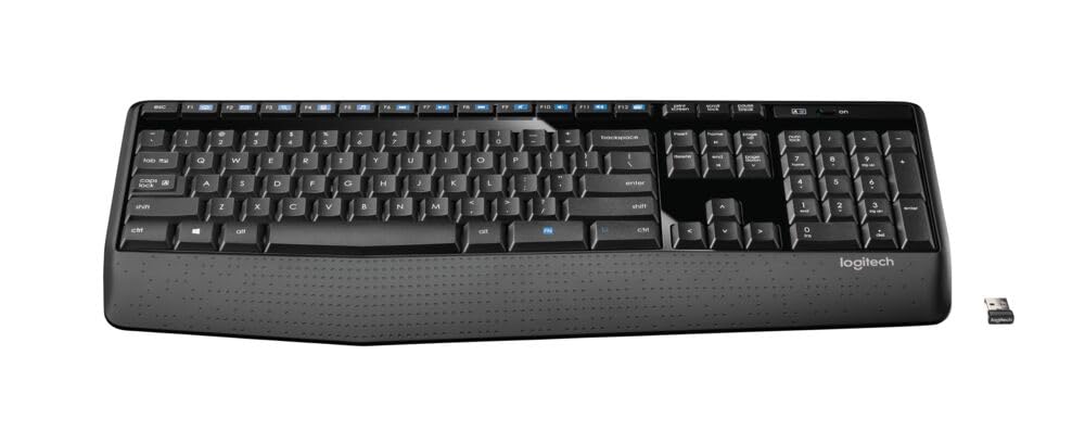 LogiKey K345: Full-Size Wireless Keyboard w/ Palm Rest