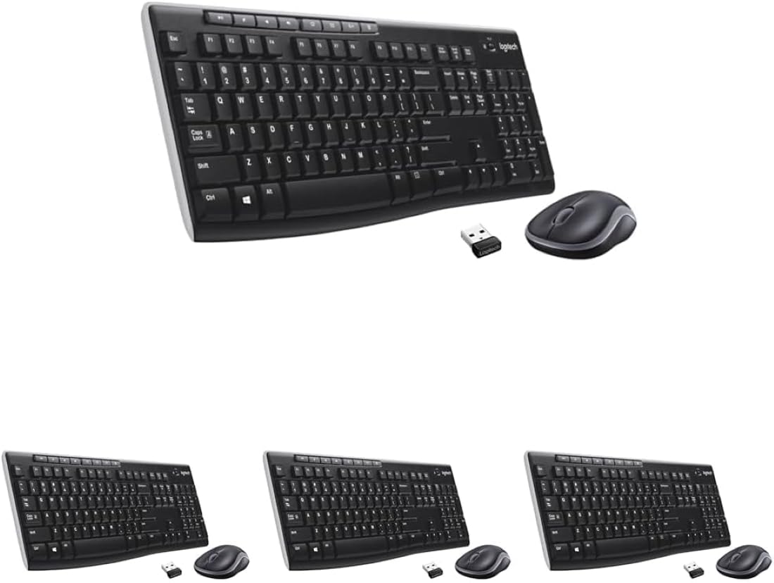 Logitech MK270 Wireless Keyboard-Mouse Duo - Black