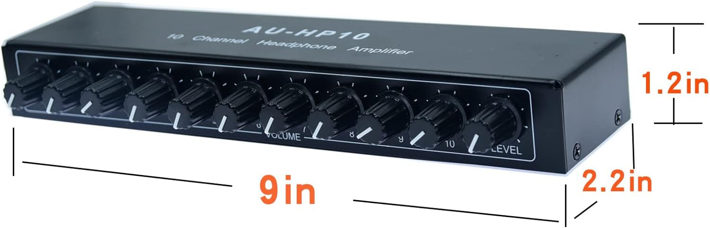 SoundHub Pro: 10-Channel Headphone Amplifier