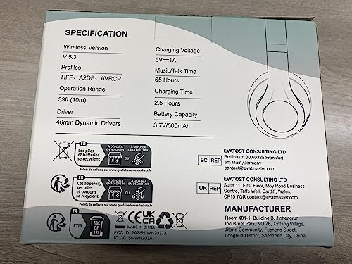 Uliptz HiFi Bluetooth Headphones - 65H Playtime - Small Enterprise