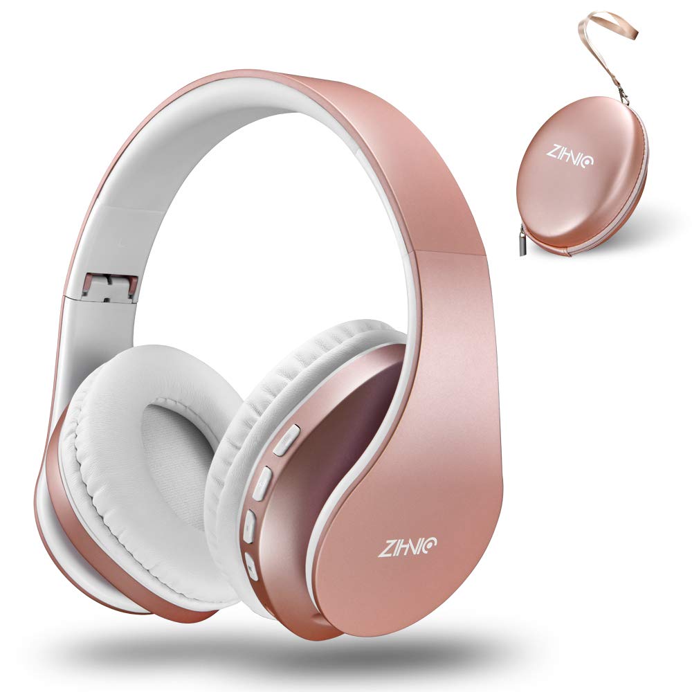 ZIHNIC RoseGold Bluetooth Over-Ear Headphones - Small Enterprise