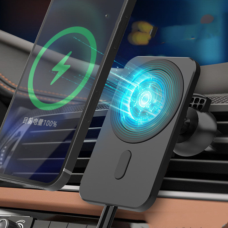Car holder magnetic wireless charging