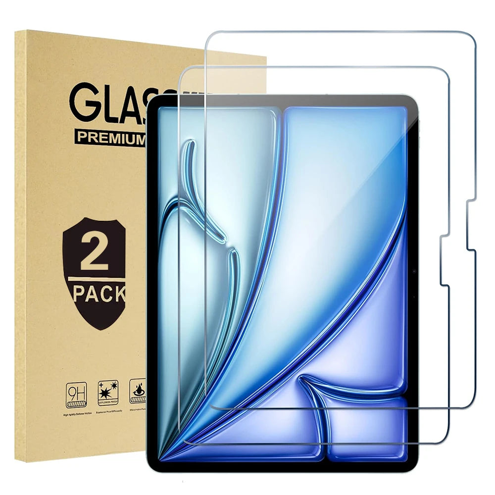 Glass for Ipad Pro 11 13 2024 M4 Glass Screen Protector for Ipad Air 13 2024 Air 6 11 2024 M2 Tempered Glass HD Film