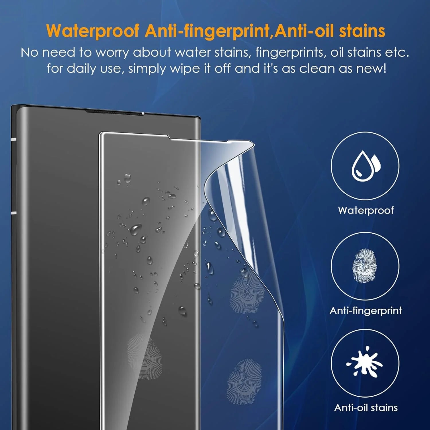 3 Pack for Samsung Galaxy S24 Ultra Screen Protector with 2 Pack Transparent Lens Protector for Samsung S24 Ultra Touch Sensitive Bubble Free(3+2 Pack)